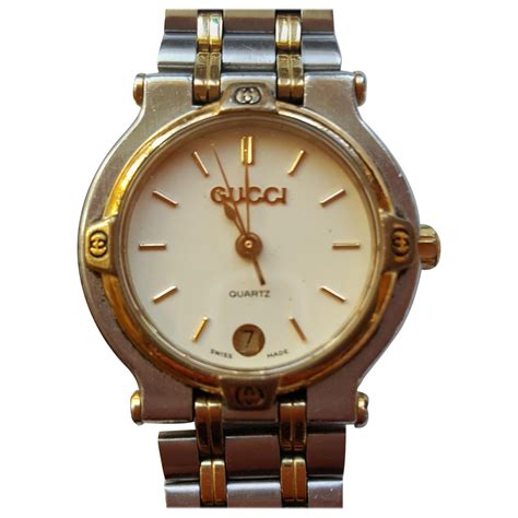 vintage gucci.simple.gold wrost watch womens|Gucci old model watches.